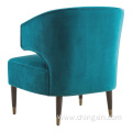 Leisure Chairs Wholesale Velvet Fabric Arm Accent Chair